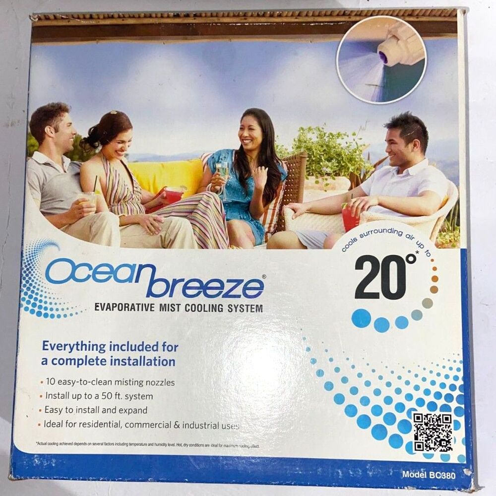 DIG BC380 - Ocean Breeze Evaporative Mist Patio Cooling Kit System 3/8"  NEW!
